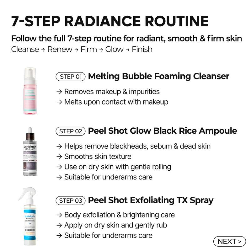 [Dr. Melaxin Official] 7-Step Skin Perfection Set | Glow, Smooth & Lift