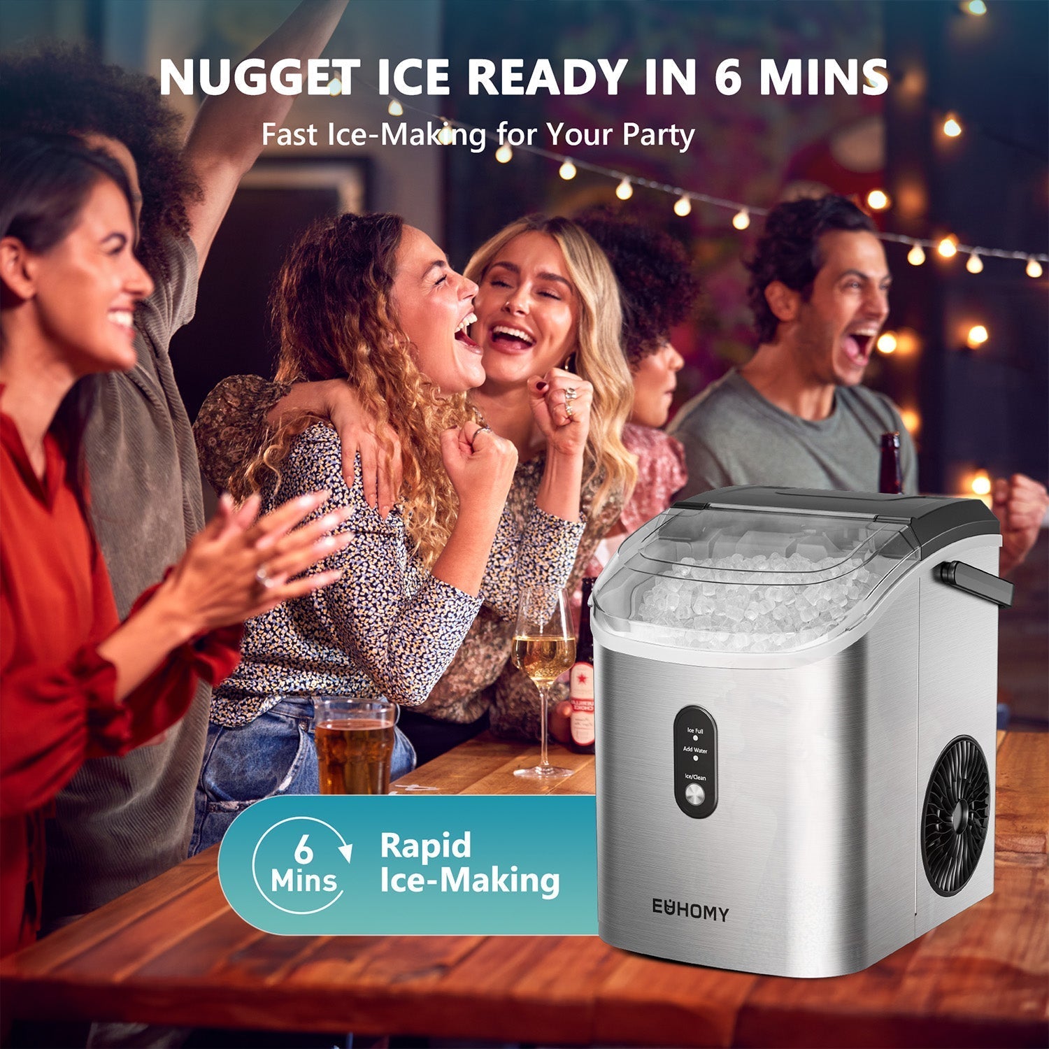 Euhomy Pearl H1 Nugget Ice Maker