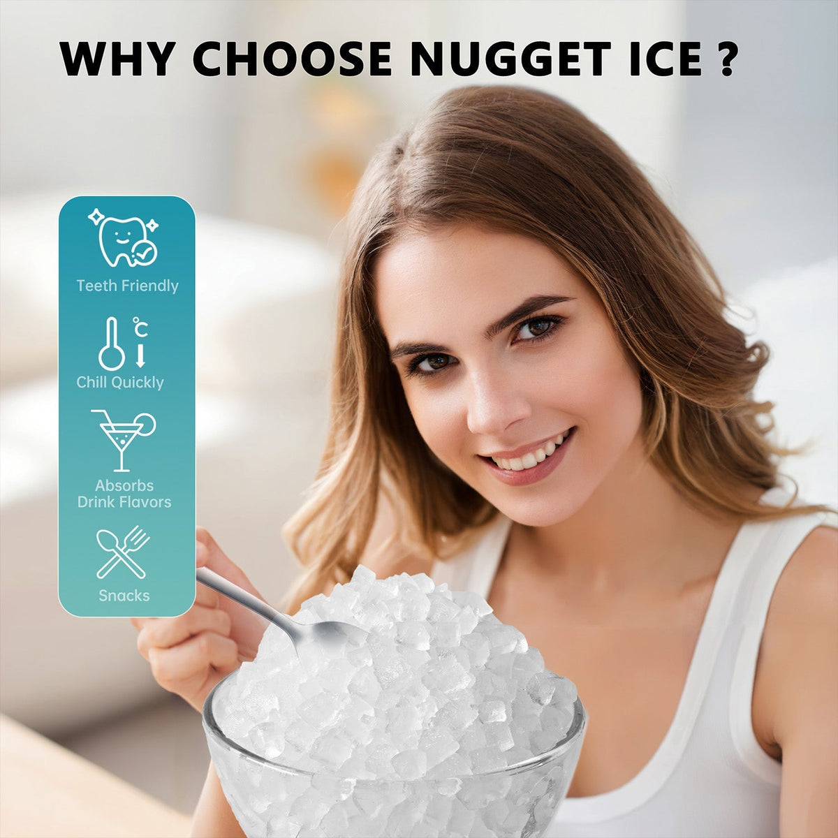 Euhomy Pearl H1 Nugget Ice Maker