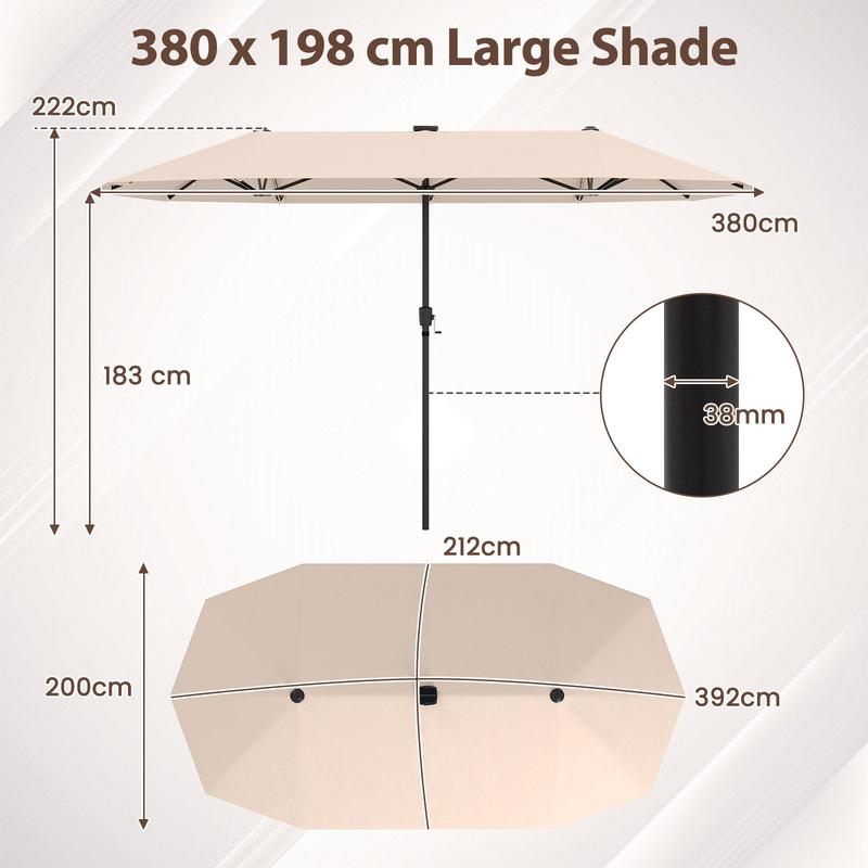 Luxury double umbrella
