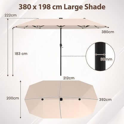 Luxury double umbrella