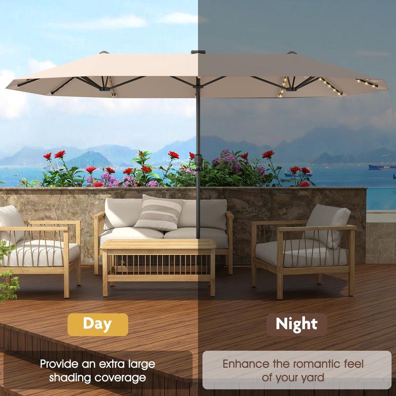 Luxury double umbrella