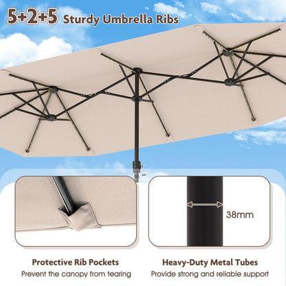 Luxury double umbrella
